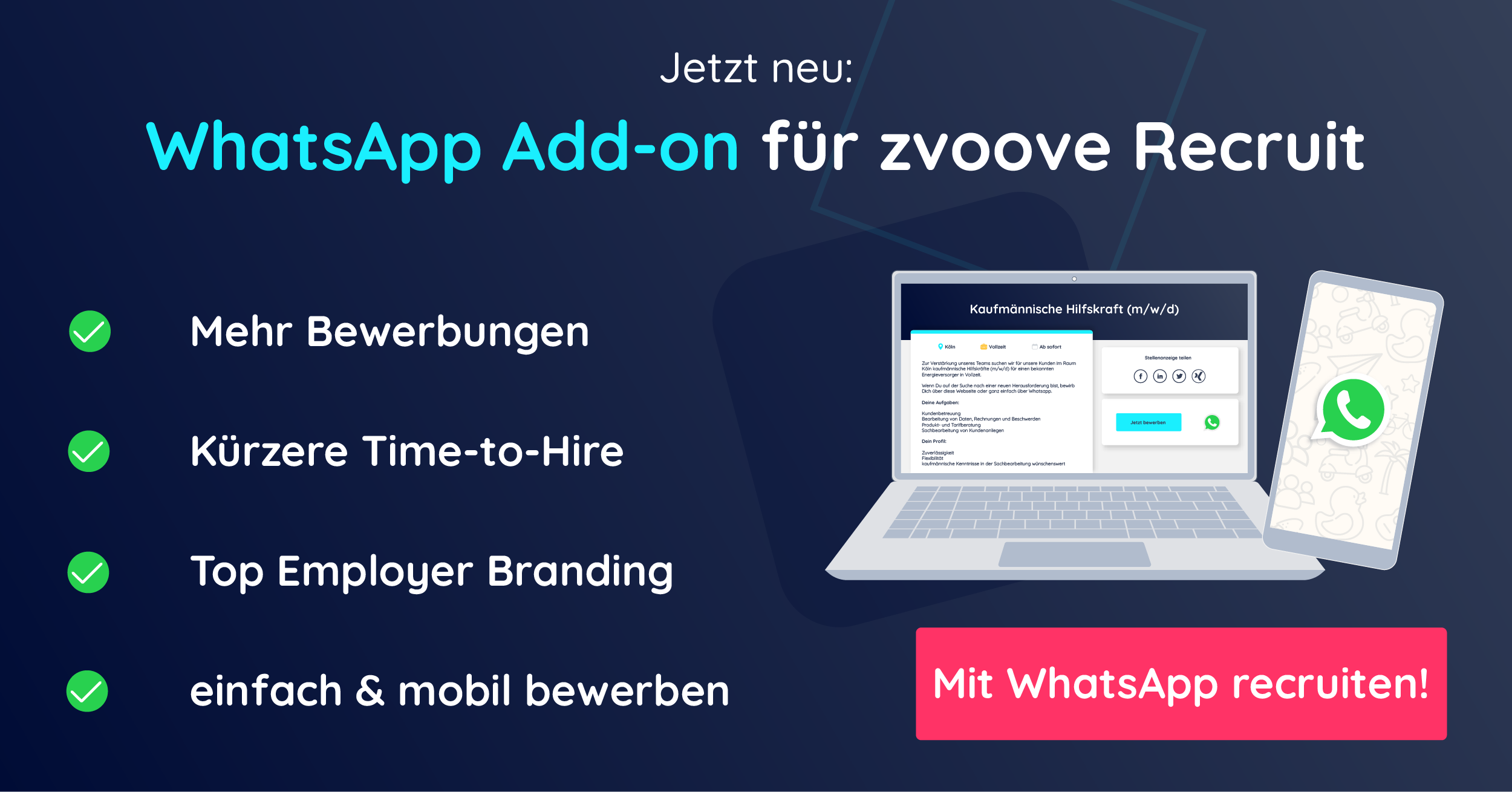 📲 Bewerben Mit WhatsApp: Neues Recruiting-Add-on